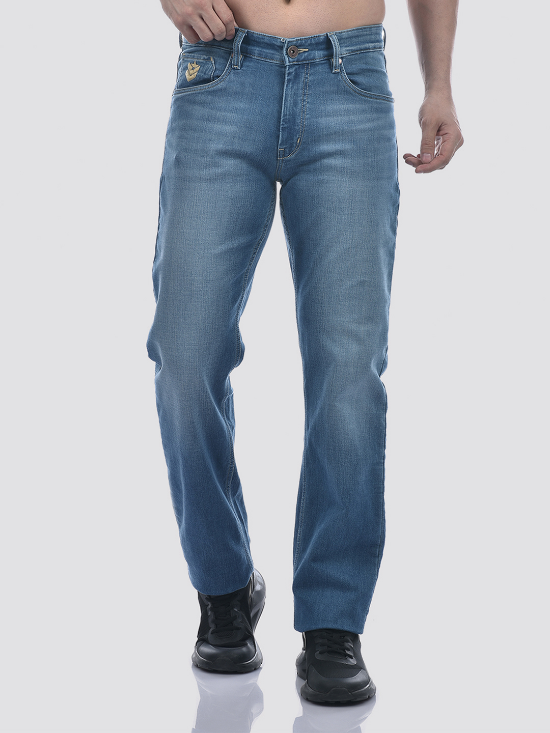 Numero Uno Men Light Blue Regular Fit Sustainable Jeans